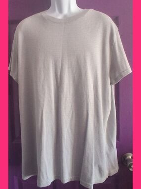 Goodfellow & Co Light Beige Crewneck T‑Shirt